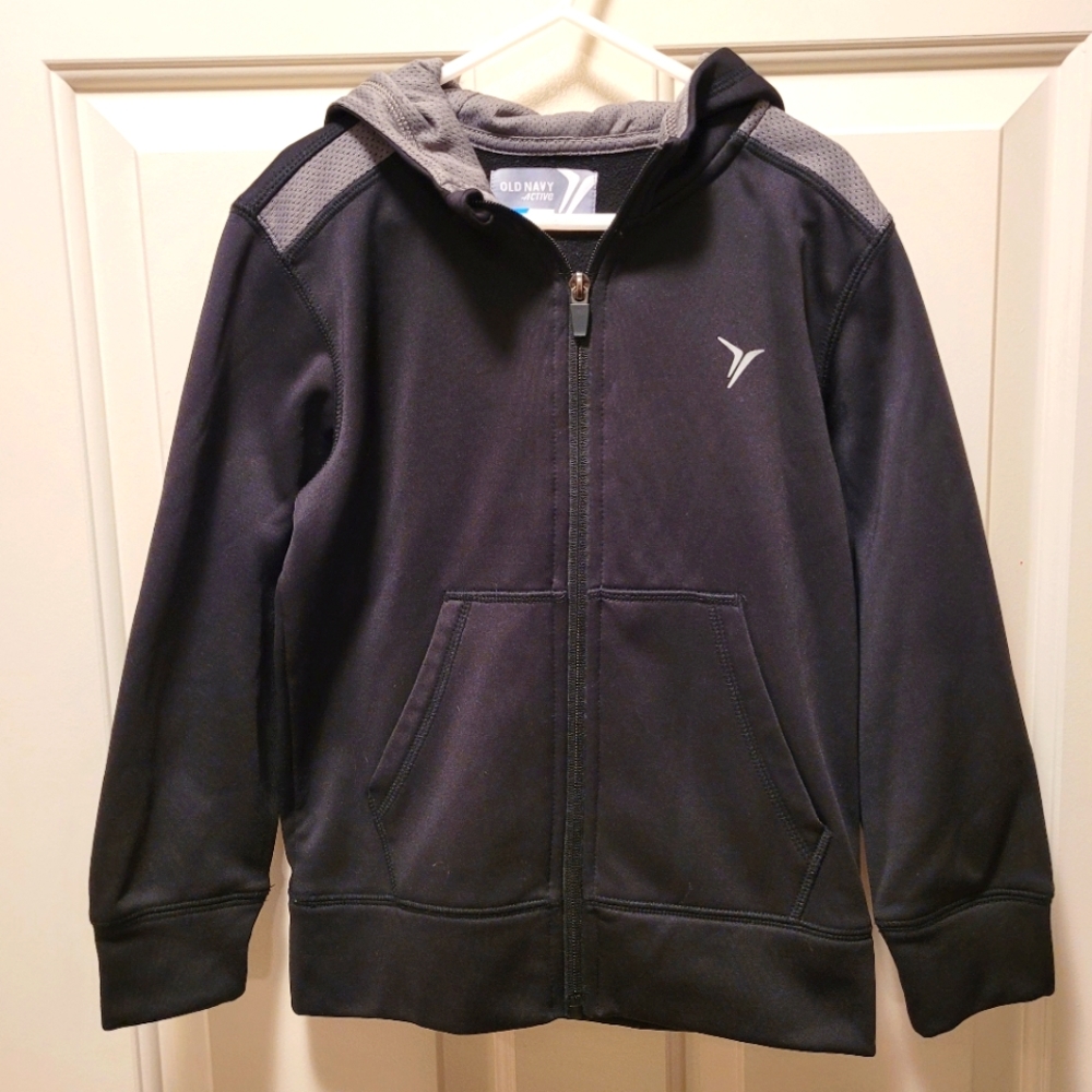 NWOT Old Navy Boy's athletic zippered hoodie jacket